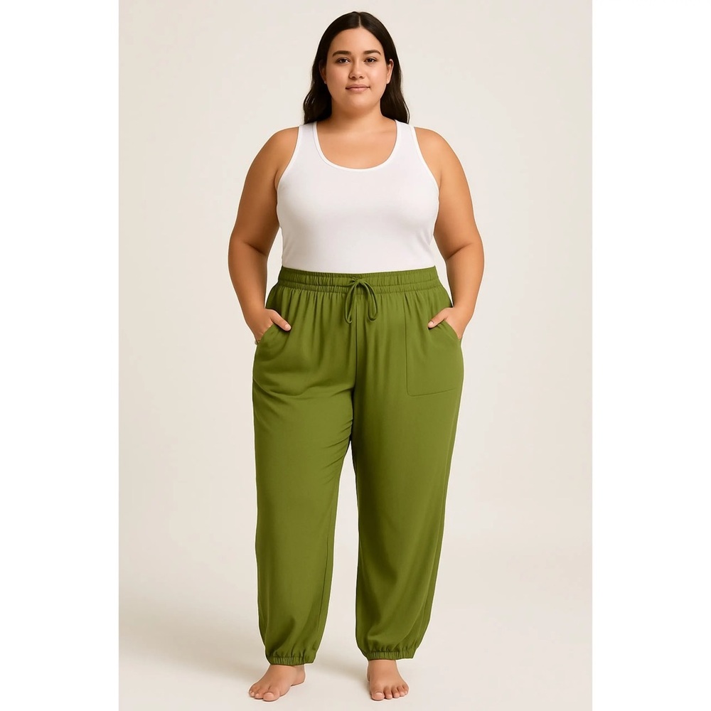 BP. Olive Green Drawstring Pants Size 1X
